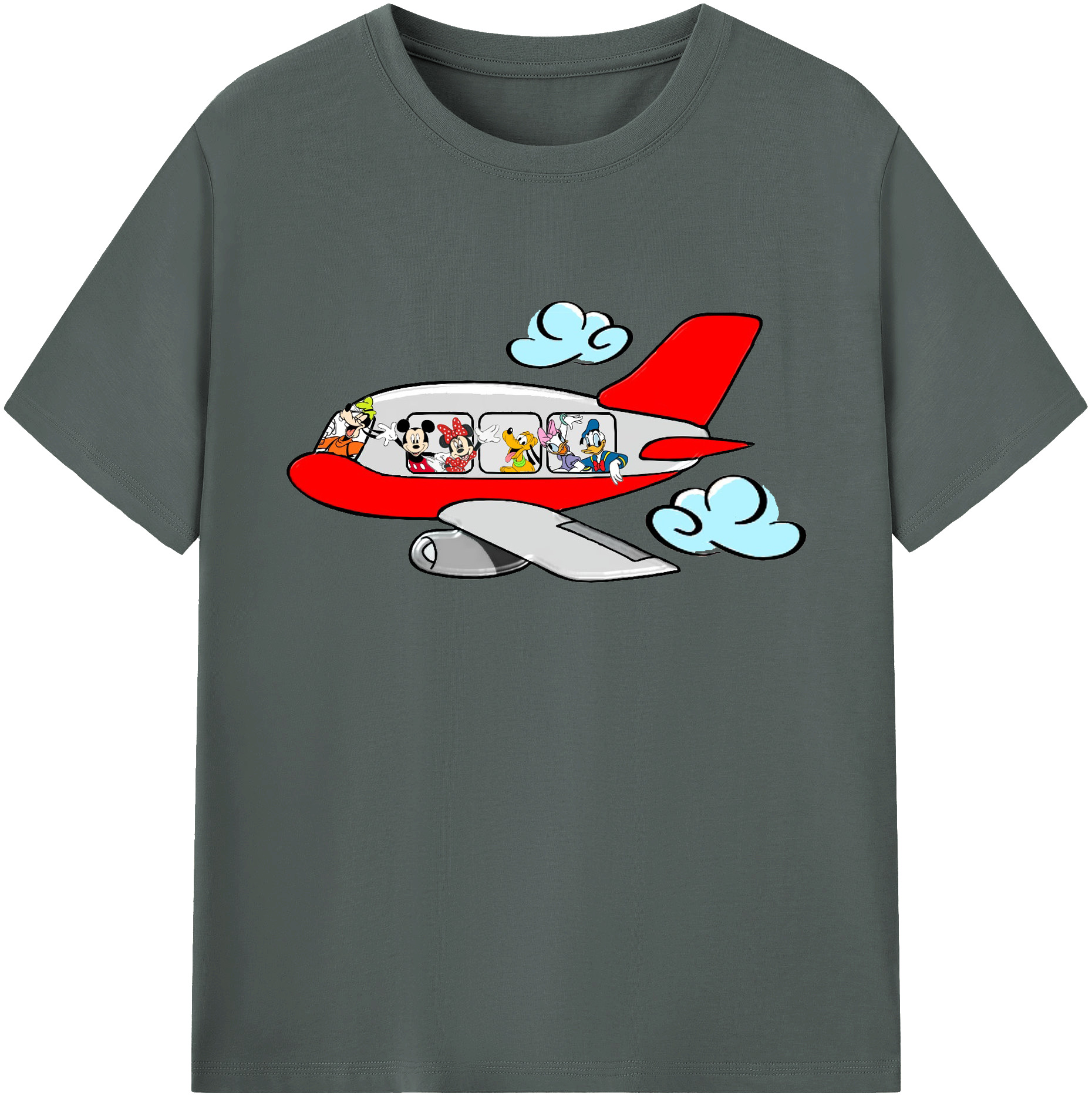 ミッキーマウス Mickey Mouse 綿100％ メンズ半袖Tシャツ｜肌触りやわらか＆通気性